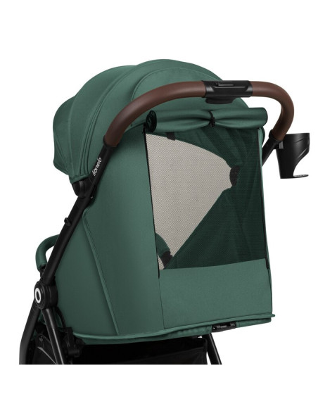 BN-LO-INGRID_GREEN_EMERALD,Carucior sport, Lionelo, Ingrid, Capotina impermeabila cu filtru UPF50+, Pana la 22 Kg, Spatar reglab