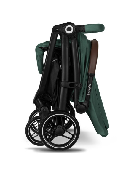 BN-LO-INGRID_GREEN_EMERALD,Carucior sport, Lionelo, Ingrid, Capotina impermeabila cu filtru UPF50+, Pana la 22 Kg, Spatar reglab