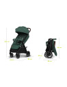 BN-LO-INGRID_GREEN_EMERALD,Carucior sport, Lionelo, Ingrid, Capotina impermeabila cu filtru UPF50+, Pana la 22 Kg, Spatar reglab