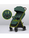 BN-LO-INGRID_GREEN_EMERALD,Carucior sport, Lionelo, Ingrid, Capotina impermeabila cu filtru UPF50+, Pana la 22 Kg, Spatar reglab