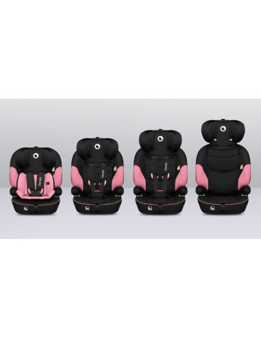 BN-LO-LEVI_I-SIZE_PINK_BABY,Scaun auto, Lionelo, Levi i-Size, Universal, Instalare FWF, Cu tetiera reglabila in 10 pozitii, Cu s
