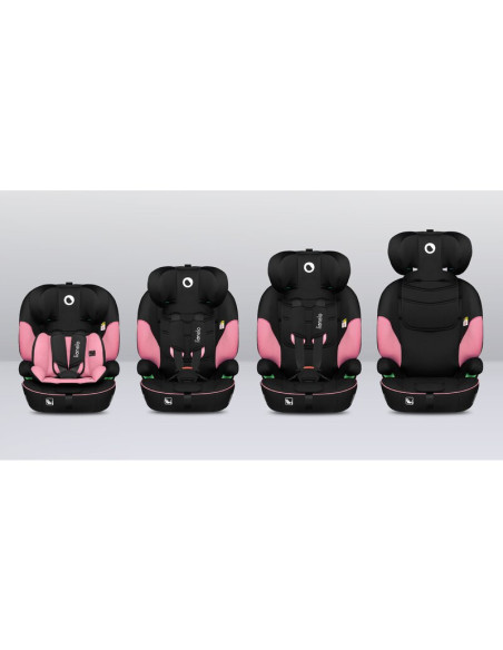 BN-LO-LEVI_I-SIZE_PINK_BABY,Scaun auto, Lionelo, Levi i-Size, Universal, Instalare FWF, Cu tetiera reglabila in 10 pozitii, Cu s