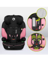 BN-LO-LEVI_I-SIZE_PINK_BABY,Scaun auto, Lionelo, Levi i-Size, Universal, Instalare FWF, Cu tetiera reglabila in 10 pozitii, Cu s