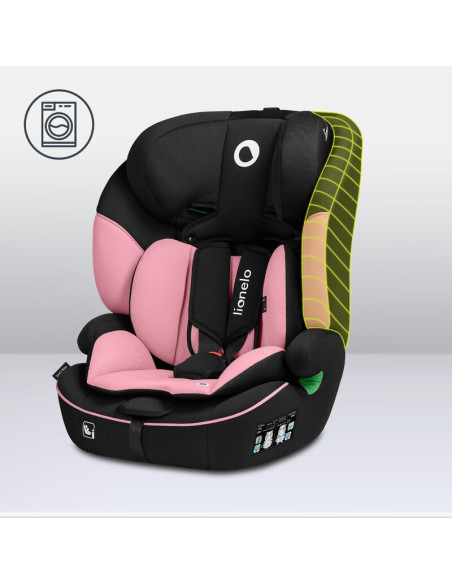 BN-LO-LEVI_I-SIZE_PINK_BABY,Scaun auto, Lionelo, Levi i-Size, Universal, Instalare FWF, Cu tetiera reglabila in 10 pozitii, Cu s