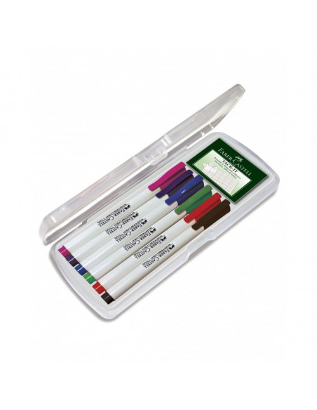 FC156077,MARKER WHITEBOARD SLIM 1560 6/SET STANDARD FABER-CASTELL