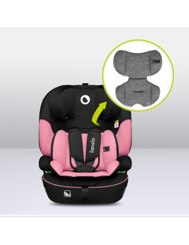 BN-LO-LEVI_I-SIZE_PINK_BABY,Scaun auto, Lionelo, Levi i-Size, Universal, Instalare FWF, Cu tetiera reglabila in 10 pozitii, Cu s