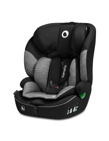 BN-LO-LEVI_I-SIZE_BLACK_GREY,Scaun auto, Lionelo, Levi i-Size, Universal, Instalare FWF, Cu tetiera reglabila in 10 pozitii, Cu 