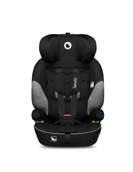 BN-LO-LEVI_I-SIZE_BLACK_GREY,Scaun auto, Lionelo, Levi i-Size, Universal, Instalare FWF, Cu tetiera reglabila in 10 pozitii, Cu 