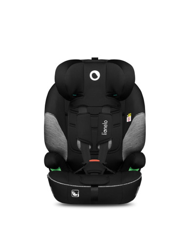 BN-LO-LEVI_I-SIZE_BLACK_GREY,Scaun auto, Lionelo, Levi i-Size, Universal, Instalare FWF, Cu tetiera reglabila in 10 pozitii, Cu 
