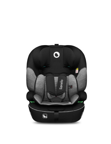 BN-LO-LEVI_I-SIZE_BLACK_GREY,Scaun auto, Lionelo, Levi i-Size, Universal, Instalare FWF, Cu tetiera reglabila in 10 pozitii, Cu 