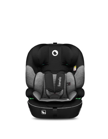 BN-LO-LEVI_I-SIZE_BLACK_GREY,Scaun auto, Lionelo, Levi i-Size, Universal, Instalare FWF, Cu tetiera reglabila in 10 pozitii, Cu 