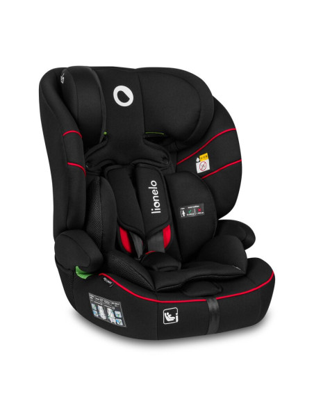 BN-LO-LEVI_I-SIZE_SPORTY_BLACK,Scaun auto, Lionelo, Levi i-Size, Universal, Instalare FWF, Cu tetiera reglabila in 10 pozitii, C