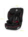 BN-LO-LEVI_I-SIZE_SPORTY_BLACK,Scaun auto, Lionelo, Levi i-Size, Universal, Instalare FWF, Cu tetiera reglabila in 10 pozitii, C