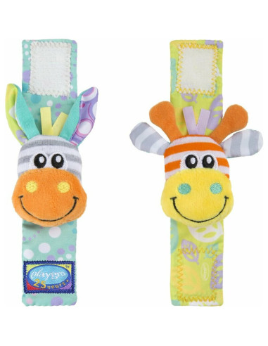 BN-188406,Set jucarii zornaitoare, Playgro, Include sosete interactive si 2 bratari, Inchidere cu velcro, Stimuleaza dezvoltarea
