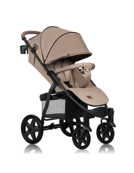 BN-LO-ANNET_PLUS_BEIGE_SAND,Carucior sport, Lionelo, Annet Plus, De la nastere, Cu accesorii si capotina XXL reglabila, 0 - 22 K