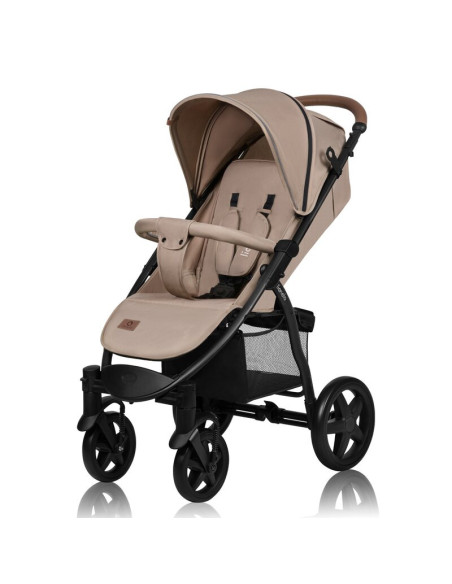 BN-LO-ANNET_PLUS_BEIGE_SAND,Carucior sport, Lionelo, Annet Plus, De la nastere, Cu accesorii si capotina XXL reglabila, 0 - 22 K