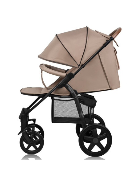BN-LO-ANNET_PLUS_BEIGE_SAND,Carucior sport, Lionelo, Annet Plus, De la nastere, Cu accesorii si capotina XXL reglabila, 0 - 22 K