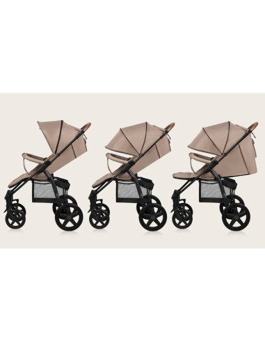 BN-LO-ANNET_PLUS_BEIGE_SAND,Carucior sport, Lionelo, Annet Plus, De la nastere, Cu accesorii si capotina XXL reglabila, 0 - 22 K