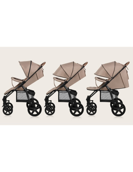 BN-LO-ANNET_PLUS_BEIGE_SAND,Carucior sport, Lionelo, Annet Plus, De la nastere, Cu accesorii si capotina XXL reglabila, 0 - 22 K