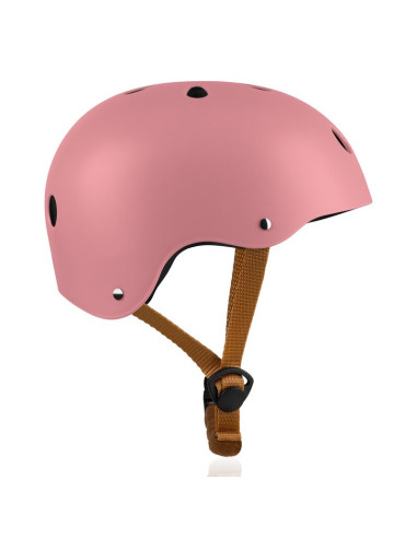 BN-LO-HELMET_PINK_ROSE,Casca pentru copii, Lionelo, Reglabila 50-56 cm, Din ABS si EPS, Conform cu standardul EN1078, Roz