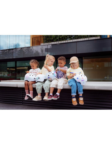 BN-LO-HELMET_PINK_ROSE,Casca pentru copii, Lionelo, Reglabila 50-56 cm, Din ABS si EPS, Conform cu standardul EN1078, Roz