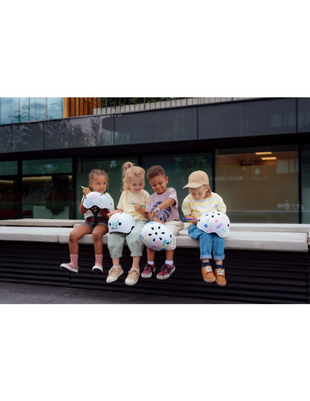 BN-LO-HELMET_PINK_ROSE,Casca pentru copii, Lionelo, Reglabila 50-56 cm, Din ABS si EPS, Conform cu standardul EN1078, Roz