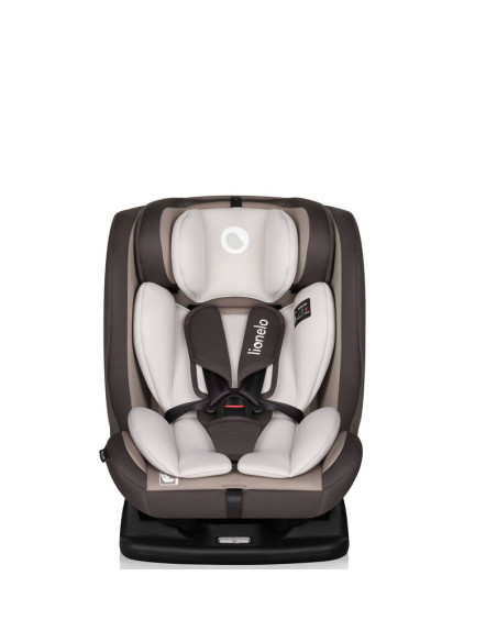 BN-LO-AART_I-SIZE_BEIGE_LATTE,Scaun auto, Lionelo, Aart i-Size, Cu spatar inclinabil in 4 pozitii, Cu tetiera reglabila in 13 po