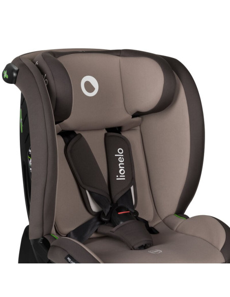 BN-LO-AART_I-SIZE_BEIGE_LATTE,Scaun auto, Lionelo, Aart i-Size, Cu spatar inclinabil in 4 pozitii, Cu tetiera reglabila in 13 po
