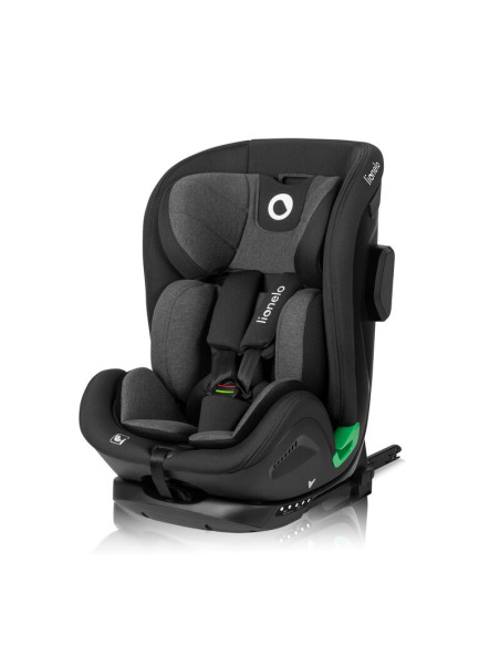 BN-LO-HARPER_I-SIZE_BLACK_CARBON_GREY,Scaun auto, Lionelo, Harper i-Size, Isofix, Cu centura TopTether, Cu spatar inclinabil in 
