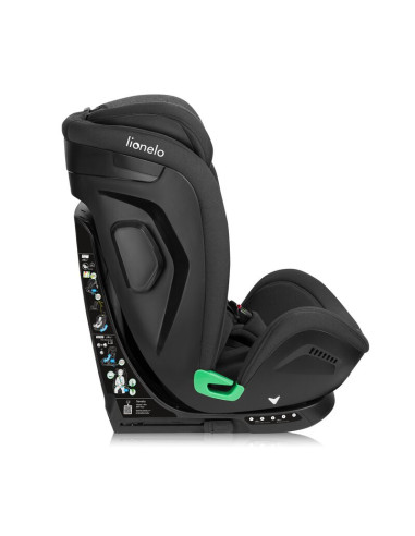 BN-LO-HARPER_I-SIZE_BLACK_CARBON_GREY,Scaun auto, Lionelo, Harper i-Size, Isofix, Cu centura TopTether, Cu spatar inclinabil in 
