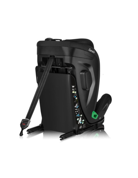 BN-LO-HARPER_I-SIZE_BLACK_CARBON_GREY,Scaun auto, Lionelo, Harper i-Size, Isofix, Cu centura TopTether, Cu spatar inclinabil in 