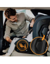 BN-LO-HARPER_I-SIZE_BLACK_CARBON_GREY,Scaun auto, Lionelo, Harper i-Size, Isofix, Cu centura TopTether, Cu spatar inclinabil in