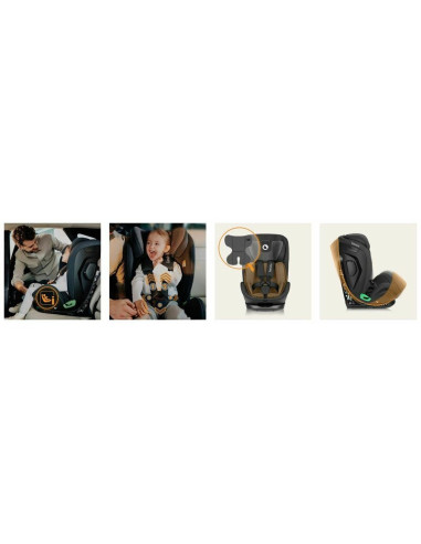 BN-LO-HARPER_I-SIZE_BLACK_CARBON_GREY,Scaun auto, Lionelo, Harper i-Size, Isofix, Cu centura TopTether, Cu spatar inclinabil in 