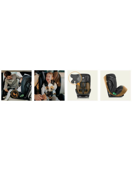 BN-LO-HARPER_I-SIZE_BLACK_CARBON_GREY,Scaun auto, Lionelo, Harper i-Size, Isofix, Cu centura TopTether, Cu spatar inclinabil in 