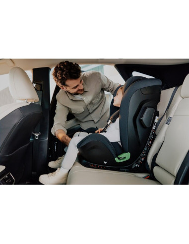 BN-LO-HARPER_I-SIZE_BLACK_CARBON_GREY,Scaun auto, Lionelo, Harper i-Size, Isofix, Cu centura TopTether, Cu spatar inclinabil in 
