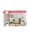 BN-85017,Casuta de papusi, Free2Play, Din lemn, Cu 11 piese de mobilier, Cu acces facil, 48,3 x 21 x 48 cm, 36 luni+, Multicolor