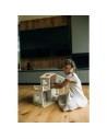 BN-85147,Casuta de papusi, Free2Play, Din lemn, Cu 13 piese de mobilier, Cu acces facil, 52 x 19,5 x 40 cm, 36 luni+, Multicolor