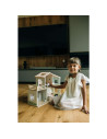 BN-85147,Casuta de papusi, Free2Play, Din lemn, Cu 13 piese de mobilier, Cu acces facil, 52 x 19,5 x 40 cm, 36 luni+, Multicolor