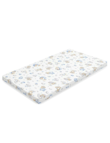 BN-53007,Saltea patut bebe, New Baby, Din spuma, Cu husa detasabila, 120x60x6 cm, 0 luni+, Blue Koala