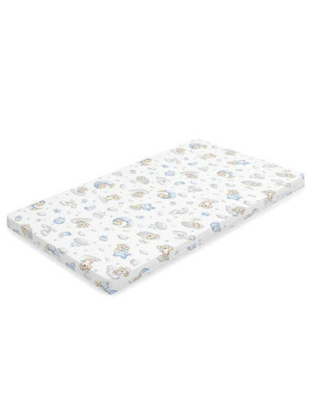 BN-53007,Saltea patut bebe, New Baby, Din spuma, Cu husa detasabila, 120x60x6 cm, 0 luni+, Blue Koala