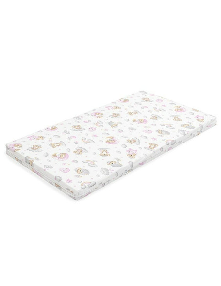 BN-53008,Saltea patut bebe, New Baby, Din spuma, Cu husa detasabila, 120x60x6 cm, 0 luni+, Pink Koala
