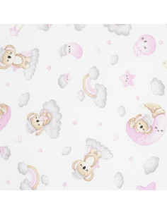 BN-53008,Saltea patut bebe, New Baby, Din spuma, Cu husa detasabila, 120x60x6 cm, 0 luni+, Pink Koala 2