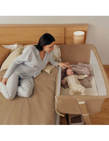 BN-LO-THOMI_PLUS_BEIGE_CARMEL,Patut co-sleeper, Lionelo, Thomi Plus, 5 in 1, Multifunctional, Sustine pana la 9 kg ca patut, 15 