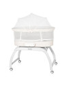 BN-LO-Coral_White,Patut balansoar, Lionelo, Coral, Cu landou ergonomic detasabil, Functie de balansare integrata, Functie de can