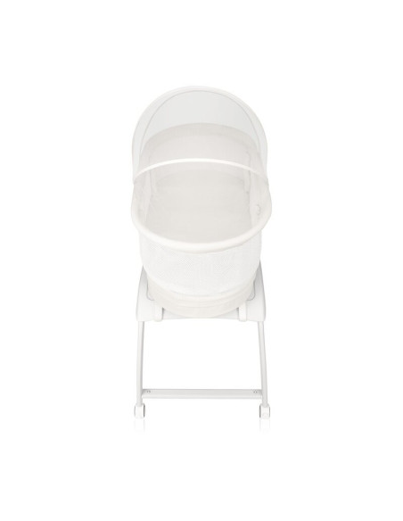 BN-LO-Coral_White,Patut balansoar, Lionelo, Coral, Cu landou ergonomic detasabil, Functie de balansare integrata, Functie de can