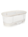 BN-LO-Coral_White,Patut balansoar, Lionelo, Coral, Cu landou ergonomic detasabil, Functie de balansare integrata, Functie de can