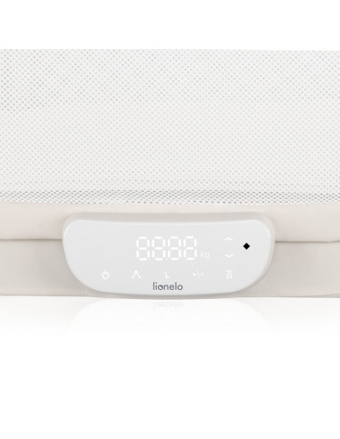BN-LO-Coral_White,Patut balansoar, Lionelo, Coral, Cu landou ergonomic detasabil, Functie de balansare integrata, Functie de can