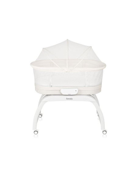 BN-LO-Coral_White,Patut balansoar, Lionelo, Coral, Cu landou ergonomic detasabil, Functie de balansare integrata, Functie de can
