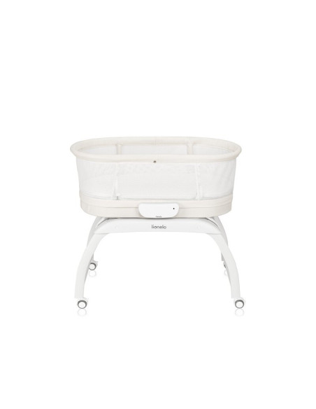 BN-LO-Coral_White,Patut balansoar, Lionelo, Coral, Cu landou ergonomic detasabil, Functie de balansare integrata, Functie de can