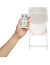 BN-LO-Coral_White,Patut balansoar, Lionelo, Coral, Cu landou ergonomic detasabil, Functie de balansare integrata, Functie de can